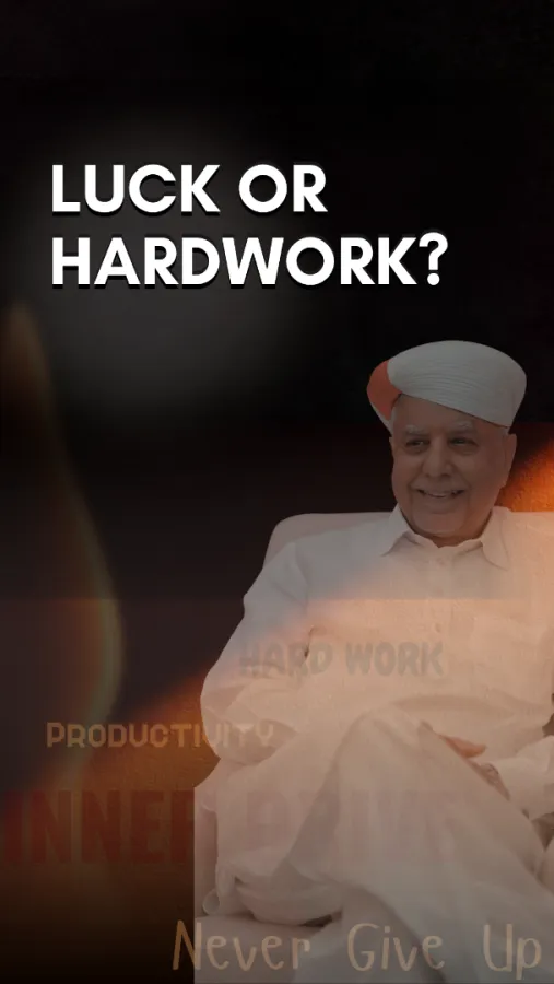  Hard work prepares you, while luck opens the doors. Luck presents opportunities, but hard work and persistence are what allow you to capitalize on them when they arrive.